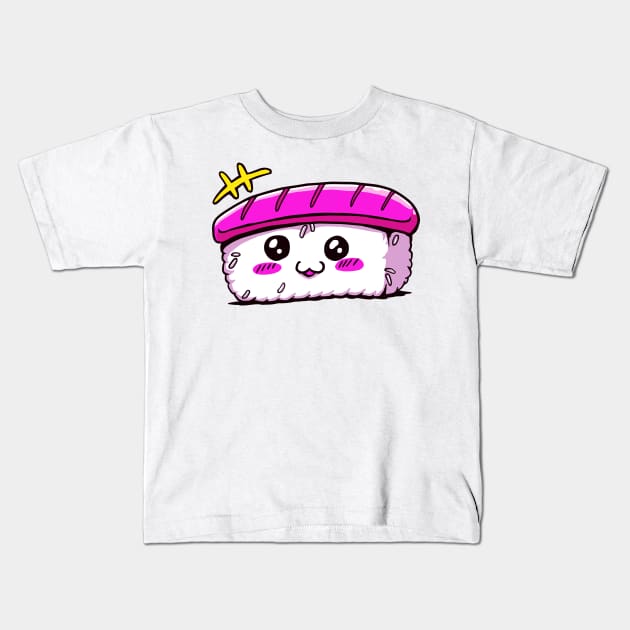 Kawaii Sushi Kids T-Shirt by aaallsmiles